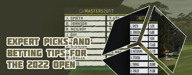 Opening odds for the masters